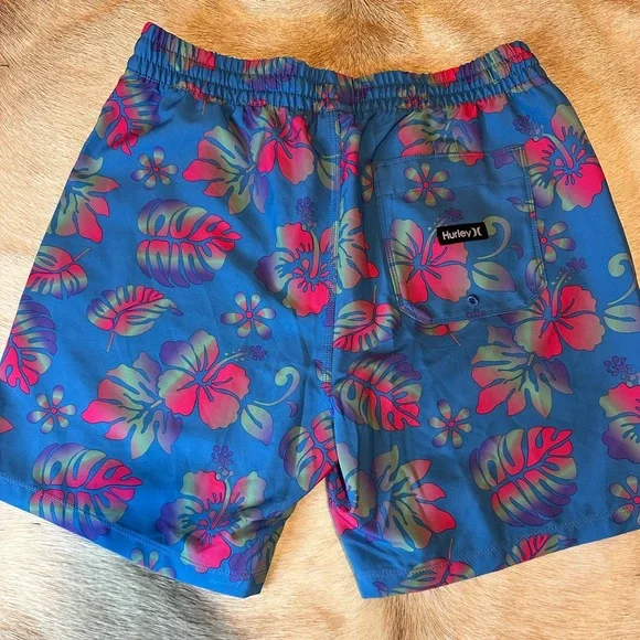 Hurley Tropical Blue and Pink Boardshorts - Picture 2 of 6